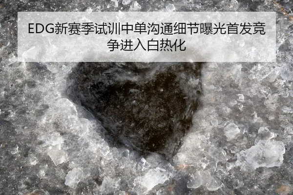 EDG新赛季试训中单沟通细节曝光首发竞争进入白热化